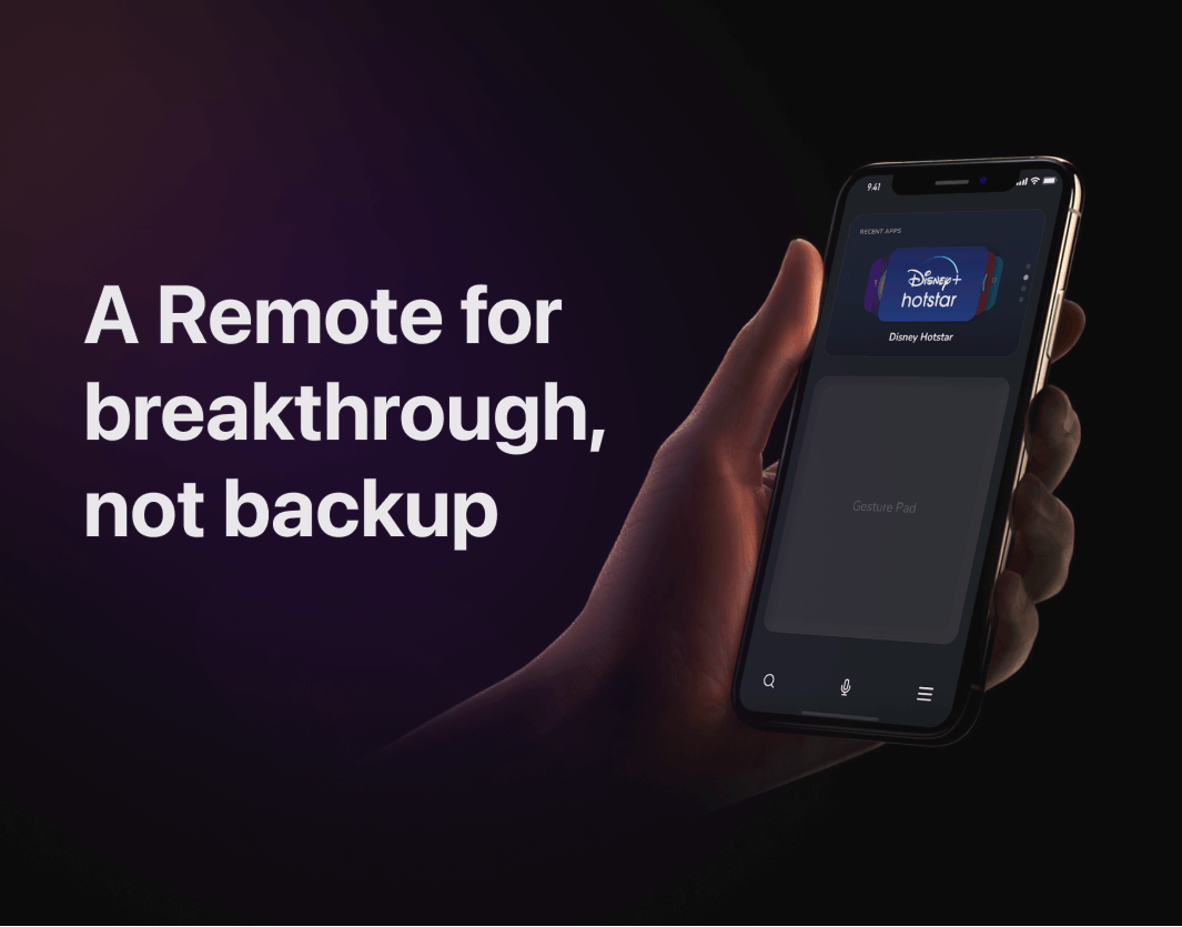 A Remote for breakthrough not backup